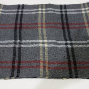 UNA TALLA Plaid and Checks Scarf Gray Multi-Color 100% Polyester